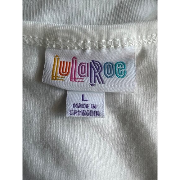 Lularoe Womens Nicki Sleeveless White & Blue Ombre Tank Dress Large - Picture 5 of 12